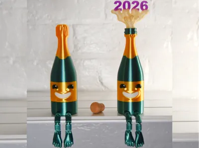 Flexi NYE Champagne Bottle 2026