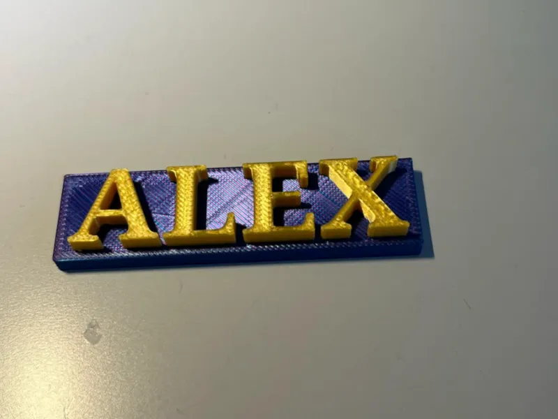 Llavero con nombre de alex