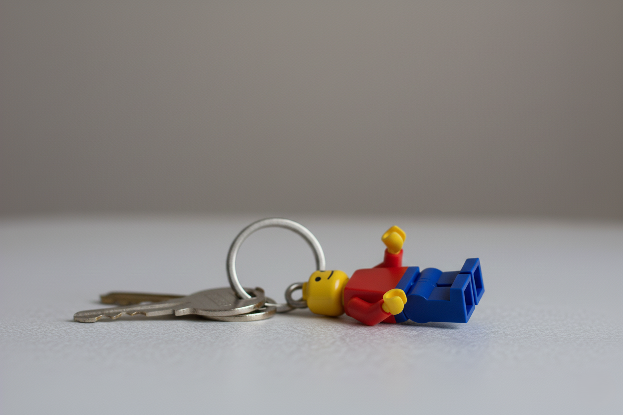 Miniatura 4 do modelo 3D Brickman Keychain