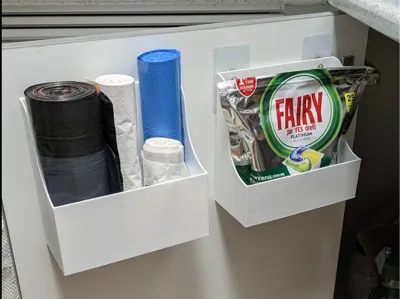 Dishwasher pod holder / Trash bag organizer