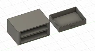Small Desk Storage Unit w/ 2 Drawers