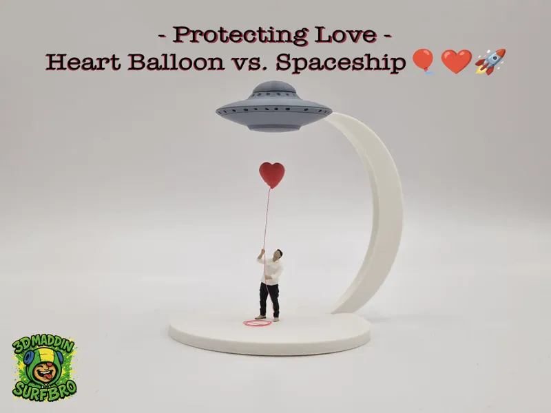 Protecting Love – Heart Balloon vs. Spaceship
