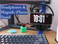 Support combiné casque et iPhone MagSafe — photo 1