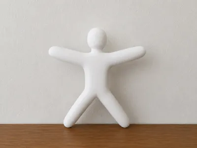 Meccha Chameleon Character Star Pose