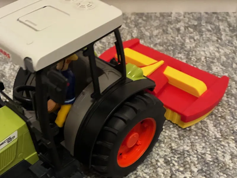 Rear-Mounted Disc Mower for Bruder Tractors