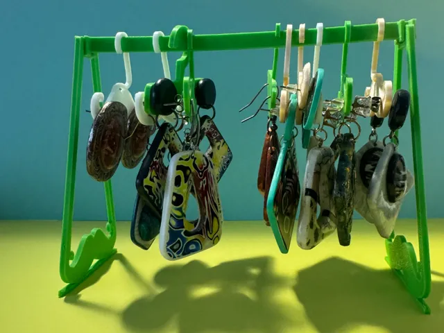Mustache Earring Holder Stand