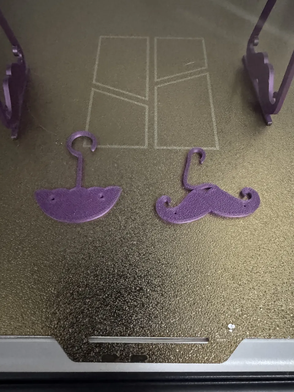 Mustache Earring Holder Stand view 2