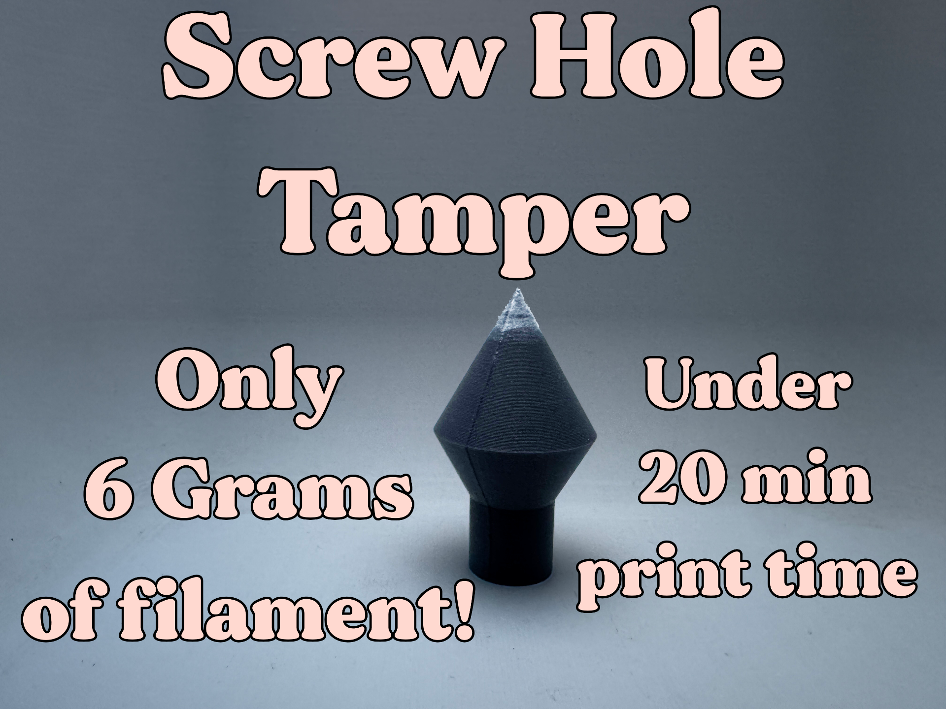 Screw Hole Tamper