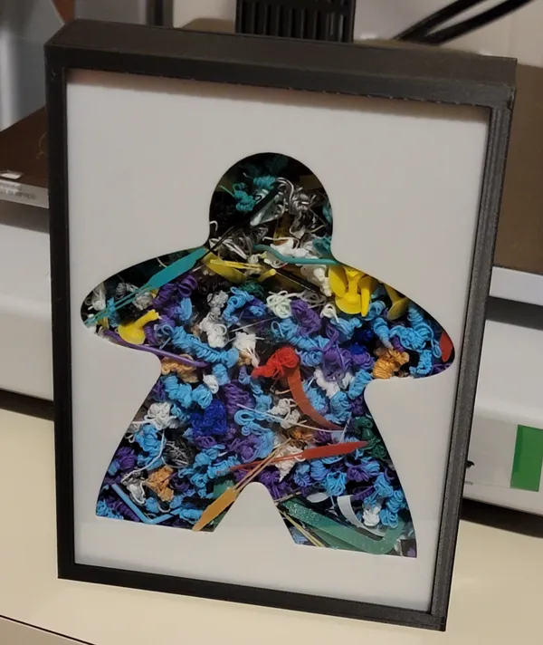 Façade meeple décorative