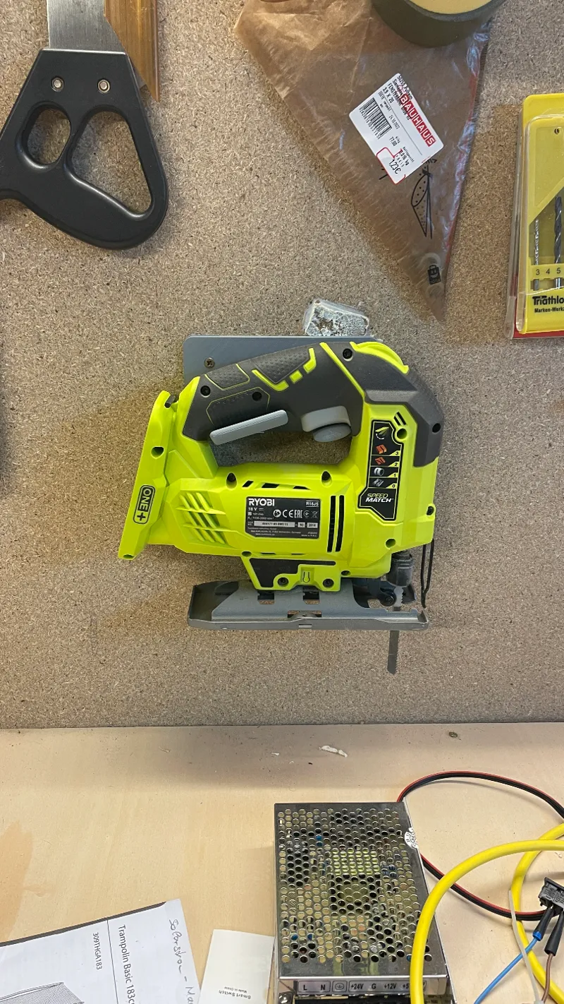Wallmount for Ryobi Jigsaw / Wandhalterung Ryobi Stichsäge