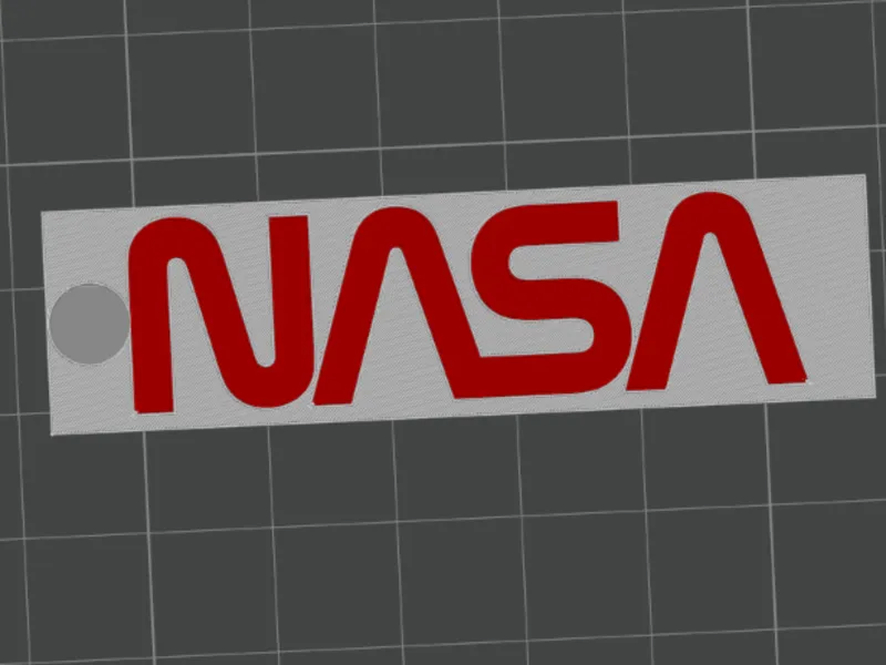 NASA key chain or display piece 