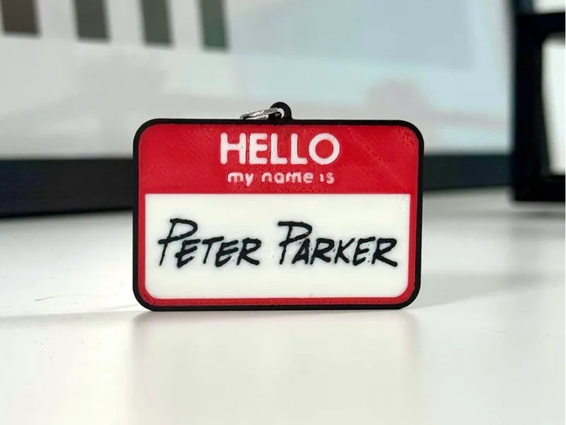 Peter Parker Keychain ( Double sided)