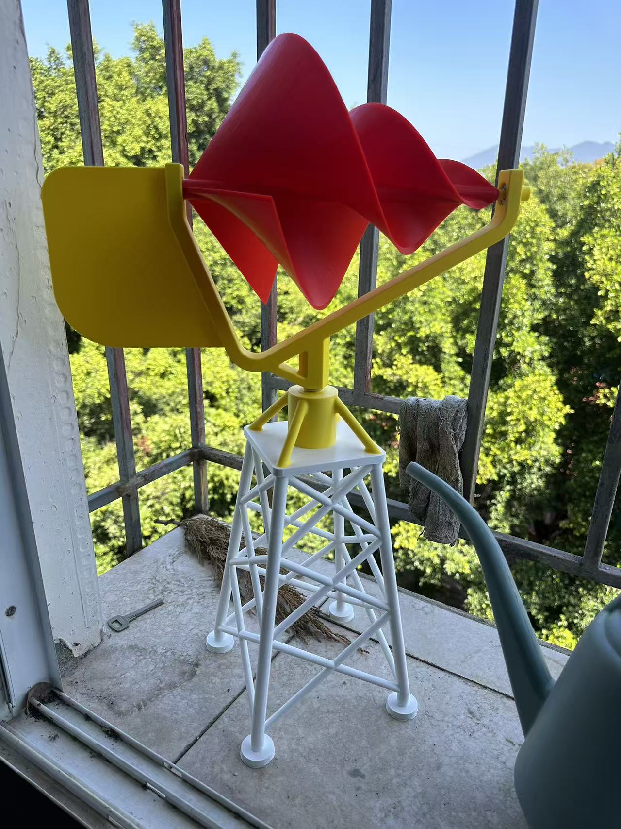 Miniatura 2 do modelo 3D 风车 阿基米德风力涡轮机