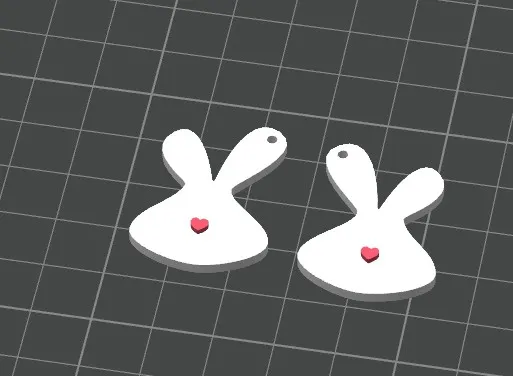 Bunny Earrings view 3