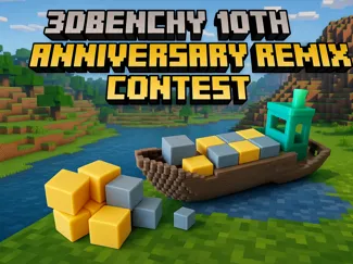Voxel Benchy – Minecraft Style