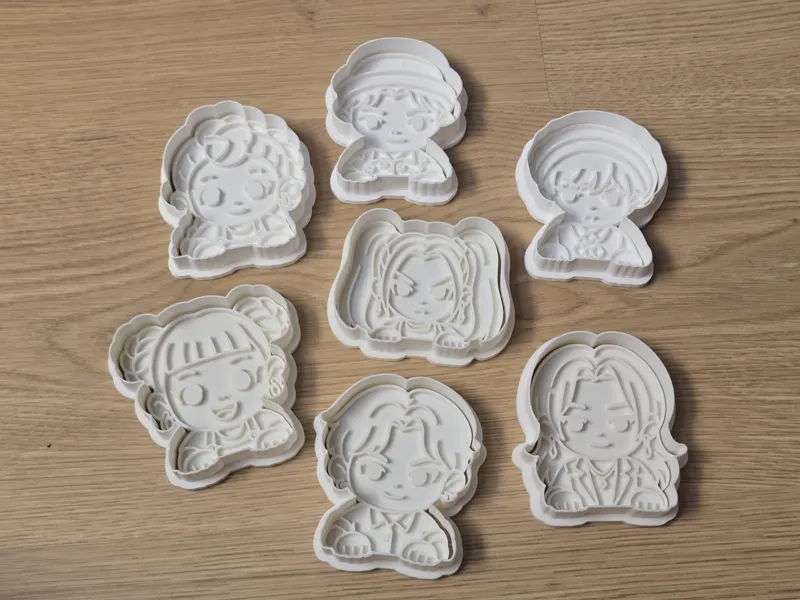 KPop Idol Chibi Cookie Cutters Playdoh Stamp