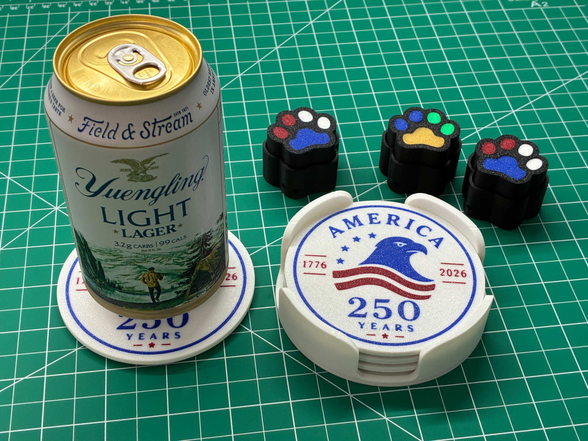 America 250 Years Coaster Set