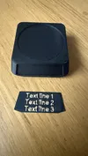 V2 | Base | 1 cutouts | flat top | name plate