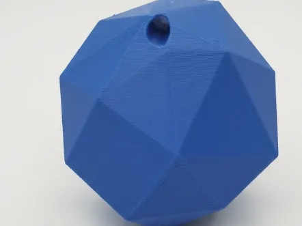 Low poly Christmas sphere:
