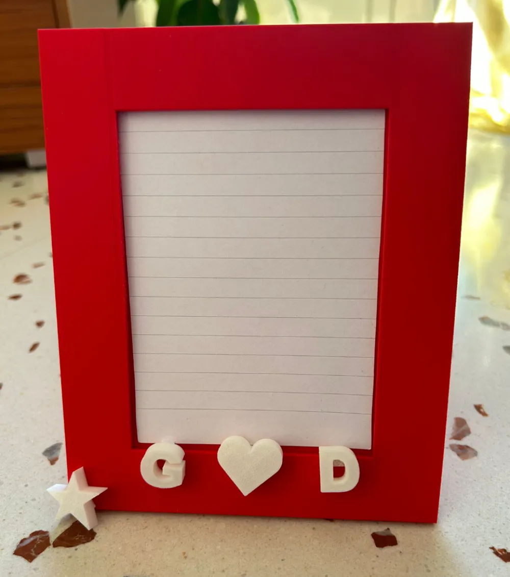 Customizable Photo Frame (A-Z, 0-9 + Symbols) by Demo - MakerWorld