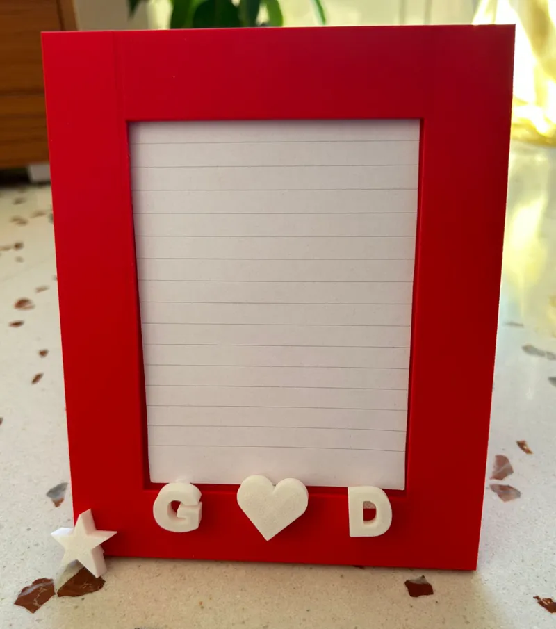Customizable Photo Frame (A-Z, 0-9 + Symbols)