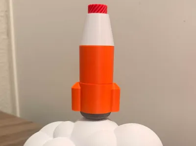 Apollo II Rocketship Inspired Kid's Spinner Toy
