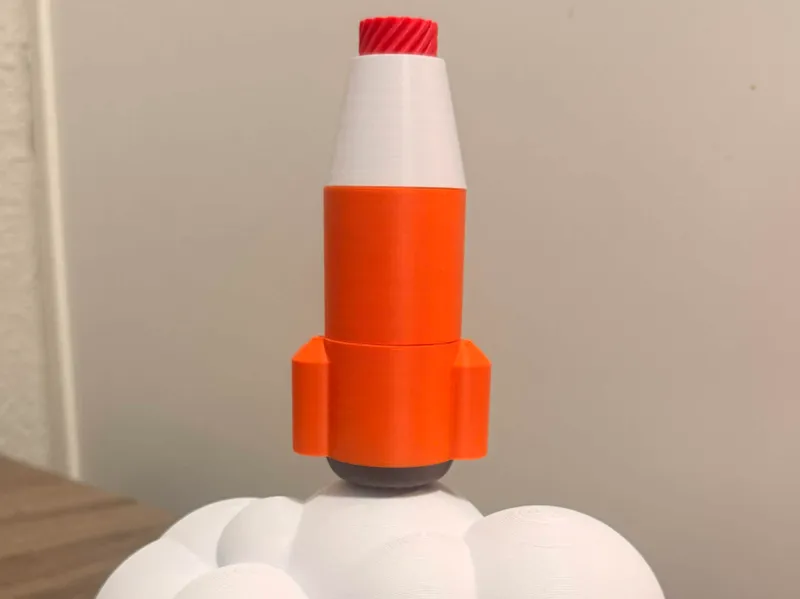 Apollo II Rocketship Inspired Kid's Spinner Toy