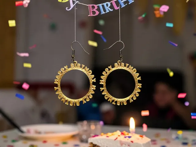Happy B-day earrings