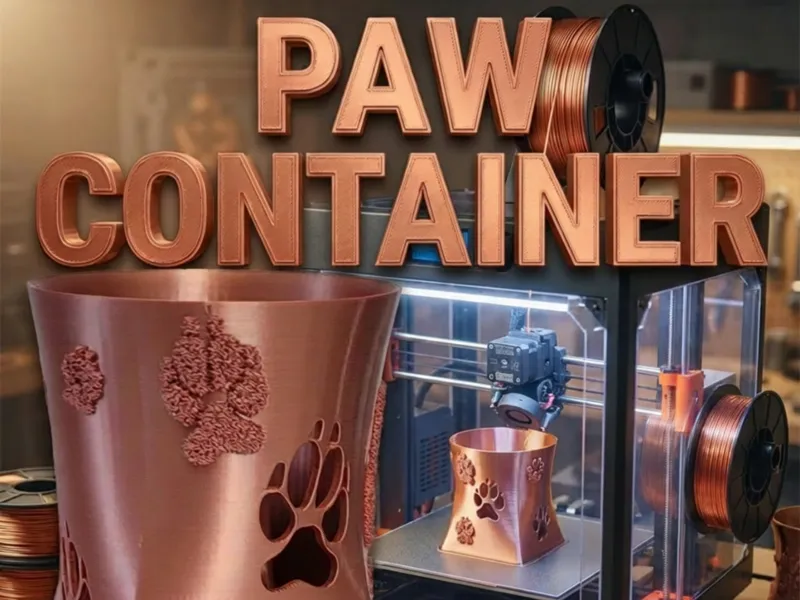 Paw Pencil jar
