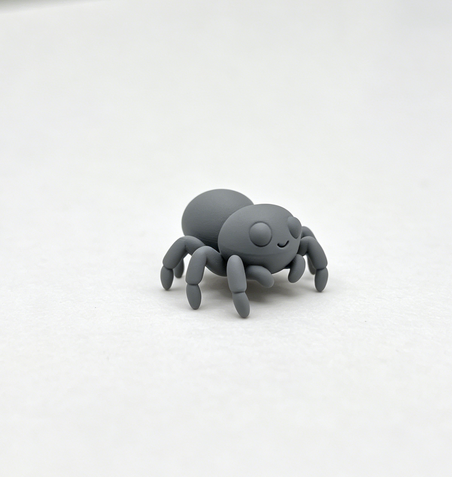 Miniatura 2 do modelo 3D The world's smallest spider (Nozzle 0.4)