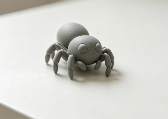 Miniatura 3 do modelo 3D The world's smallest spider (Nozzle 0.4)