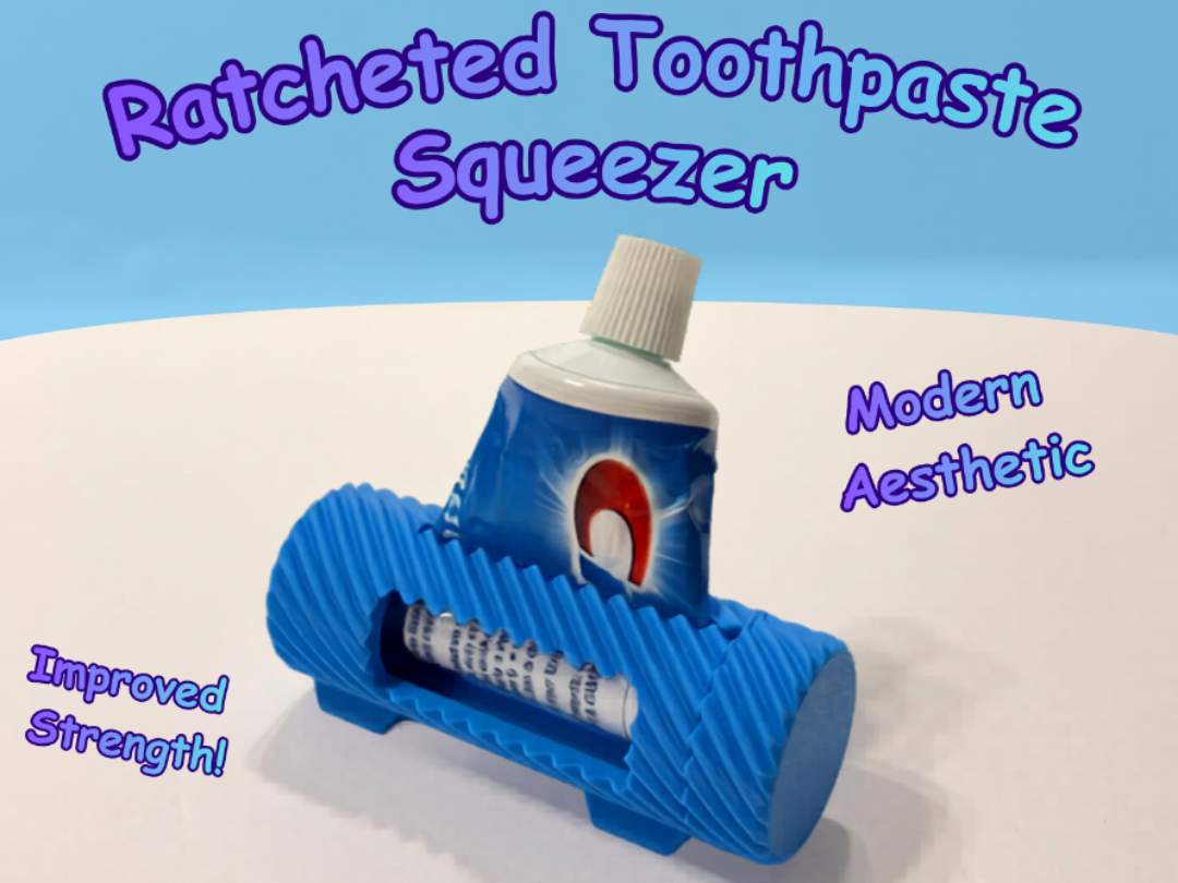 Toothpaste Squeezer Ratcheted (Print-in-Place)