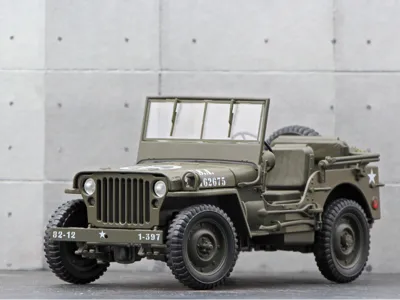 Willys Jeep Lithophane created using Maker Lab
