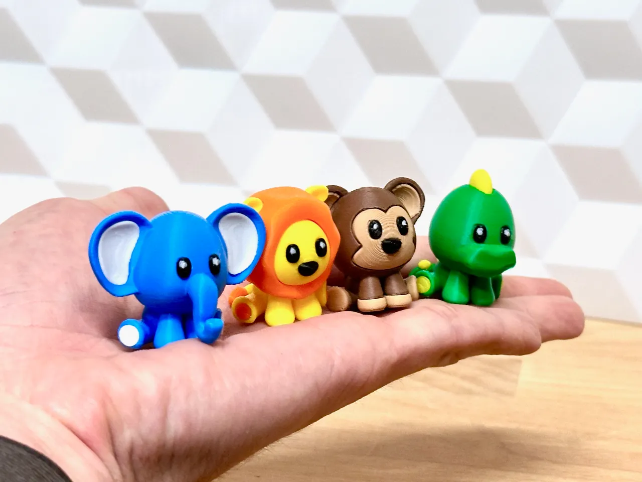 Minimals Safari Pack (elephant lion monkey croc) view 4