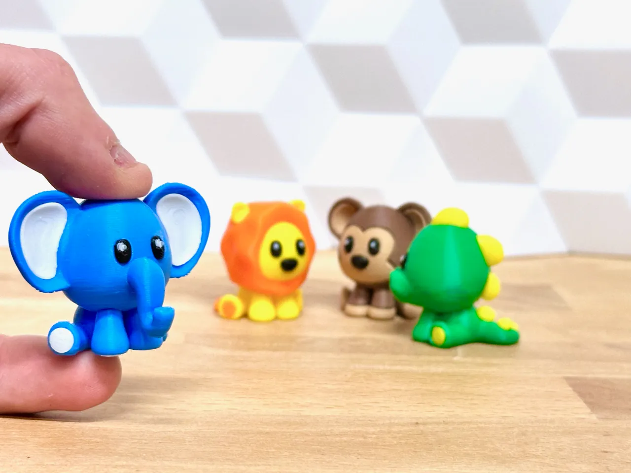 Minimals Safari Pack (elephant lion monkey croc) view 2