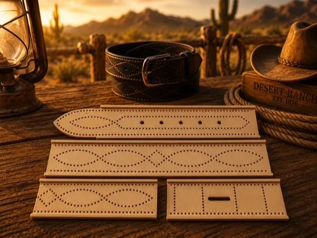 Gunslinger Belt Stitching Template – 45mm – 1.75in