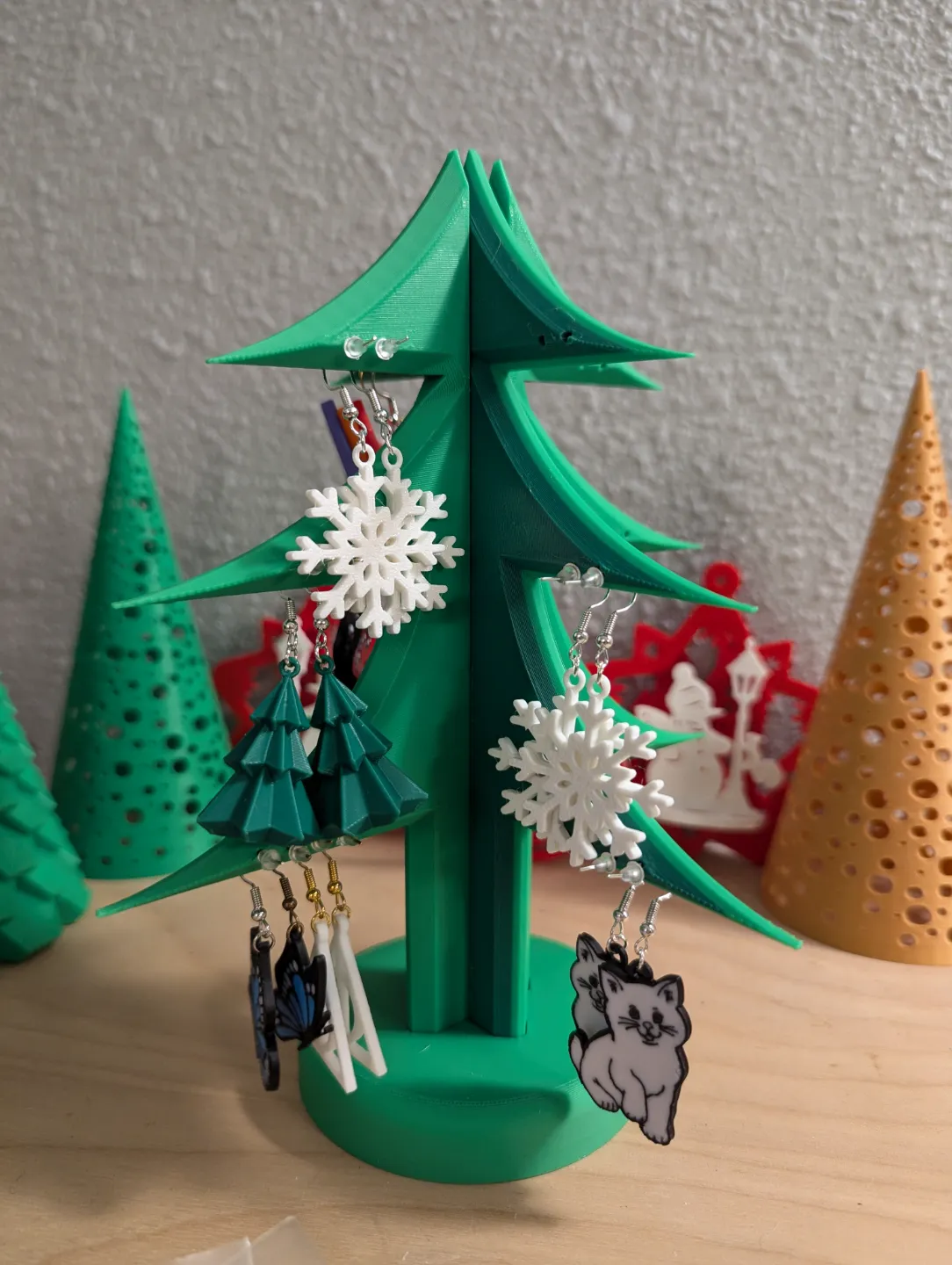 Christmas Tree Earring Stand view 2