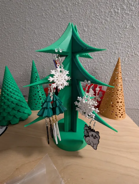 Christmas Tree Earring Stand view 3