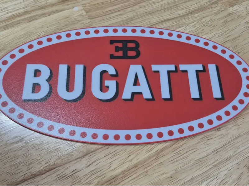 Bugatti Logo Wall Plaque