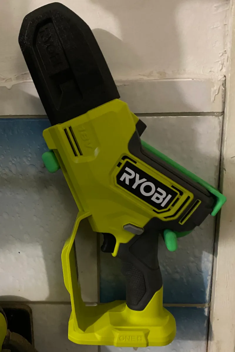 Ryobi pruning chainsaw  wall holder