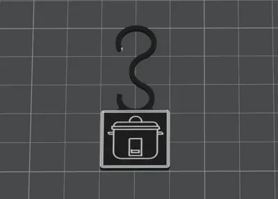 rice cooker plug label(2*5cm) - Free 3D Print Model - MakerWorld