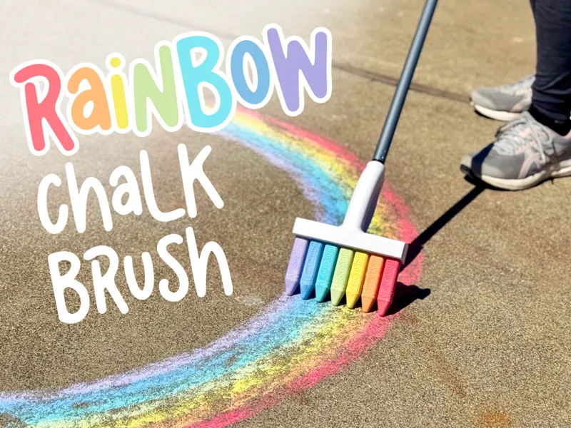 Sidewalk Chalk Rainbow Brush – 4 Different Sizes