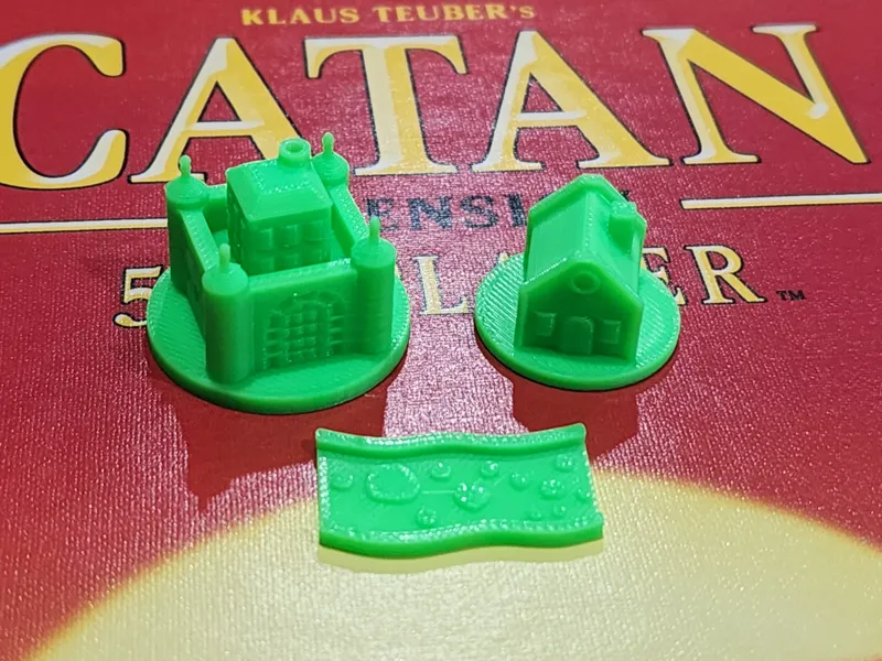 Alternate Catan Set (City, Town, Road)