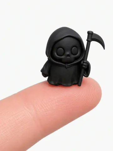 Figura decorativa: Chubby Halloween - 03 Grimble the Reaper — vista de referencia 2