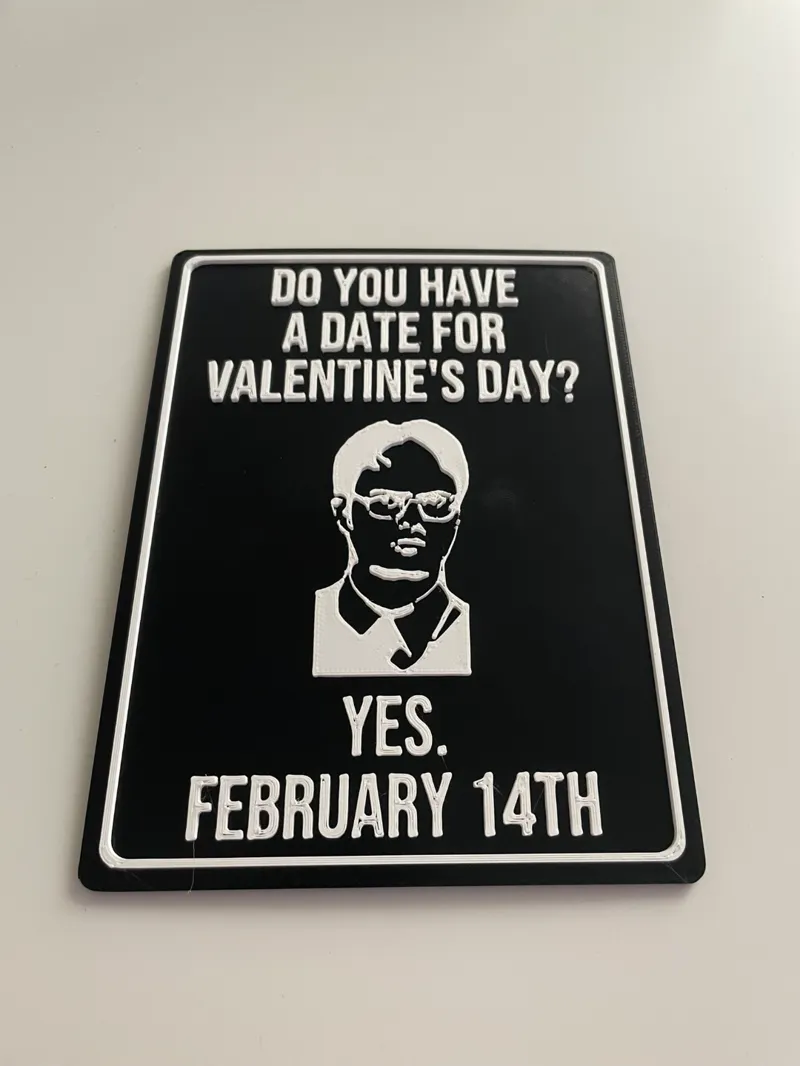 Funny valentine sign "the office"