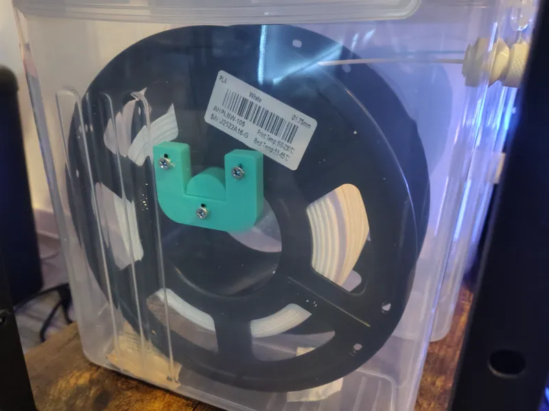 Simple Filament spool Holder Dry Box
