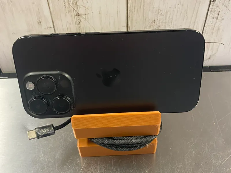 Phone Stand With Cable Holder