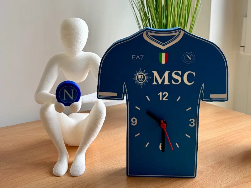 SSC Napoli 3D Trikot-Uhr (Fan Edition)