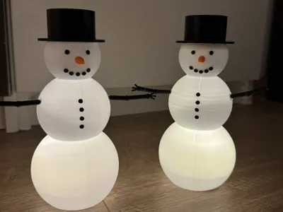 Snowman with cylinder