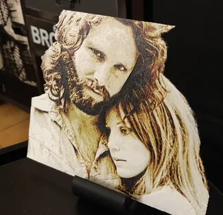 hueforge Jim Morrison and Pam